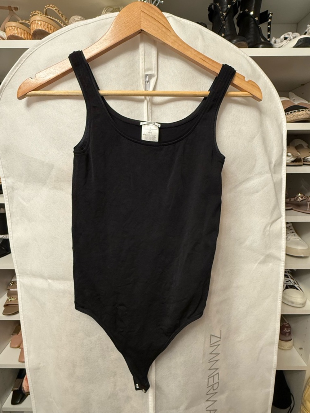 Wolford Black Tank-Style Women’s One-Piece Bodysuit- size small